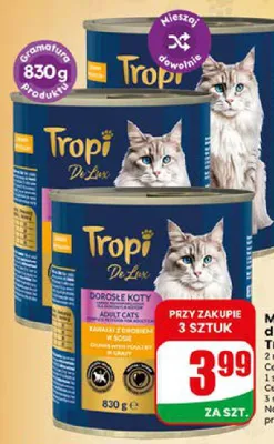 Mokra karma dla kota Tropi De Lux promocja w Dino