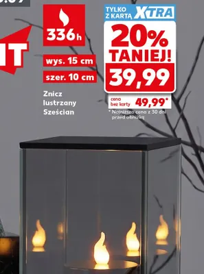 Znicz lustrzany Sześcian promocja w Kaufland
