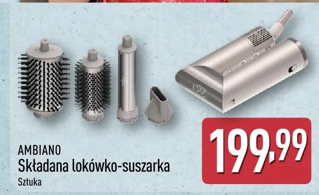 Składana lokówko-suszarka Ambiano 1400W promocja w Aldi