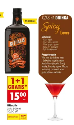 Likier Ritualis promocja w Biedronka