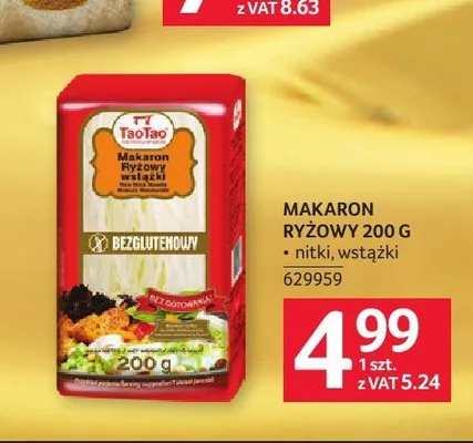Makaron ryżowy TaoTao nitki promocja w Selgros