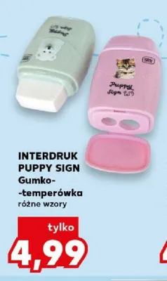 Gumko-temperówka Interdruk Puppy Sign promocja w Kaufland