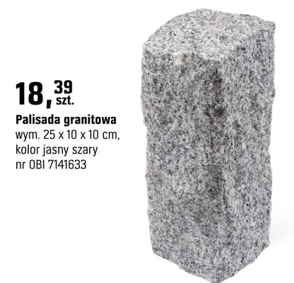 Palisada granitowa promocja w OBI