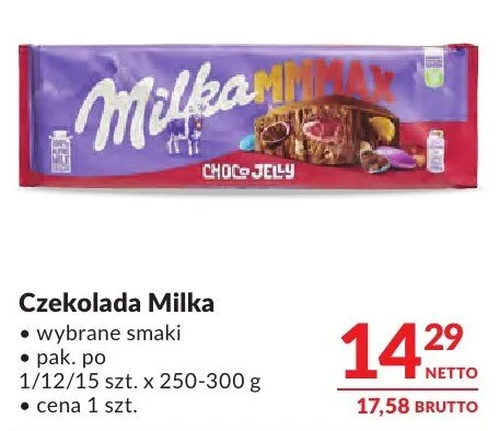 Czekolada Milka promocja w Makro