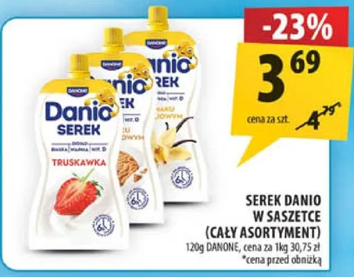 Serek danio w saszetkach promocja w Arhelan