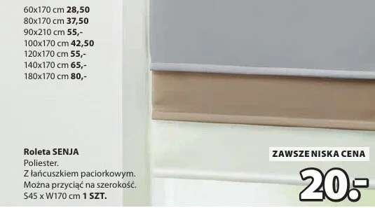 Roleta Senja promocja w Jysk