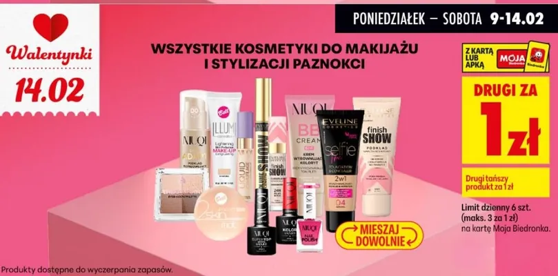 Kosmetyki do makijażu i stylizacji paznokci promocja w Biedronka