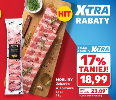 Żeberka wieprzowe paski Morliny promocja w Kaufland
