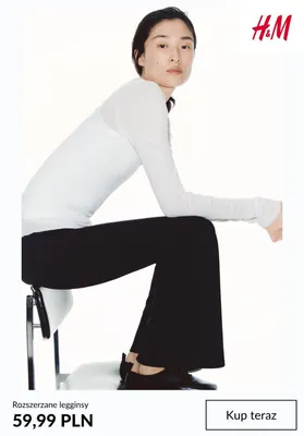 Rozszerzane legginsy H & M promocja w H&M