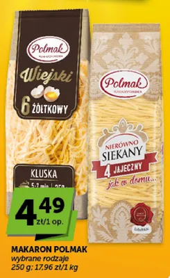 Makaron Wiejski 6 Żółtkowy Kluska Polmak promocja w ABC