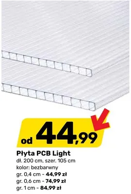 Płyta PCB Light bezbarwny promocja w Bricomarche