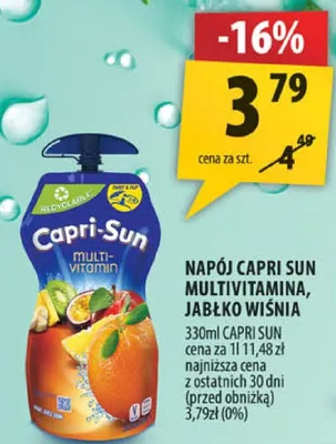 Napój Capri Sun multivitamin jabłko wiśnia promocja w Arhelan