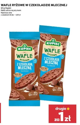 Wafle ryżowe w czekoladzie mlecznej promocja w Stokrotka