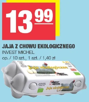 Jaja z chowu ekologicznego promocja w SPAR