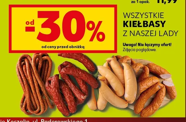 Kiełbasy z naszej lady promocja w Kaufland