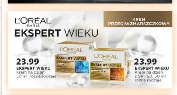 Krem do twarzy na dzień L'Oreal Paris Ekspert Wieku SPF 20 promocja w Drogerie Laboo