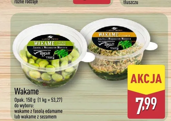 Wakame z fasolą edamame promocja w Aldi