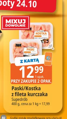 Paski z fileta kurczaka SuperDrob promocja w Leclerc