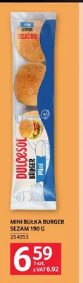 Mini bułka burger sezam Dulcesol 190g promocja w Selgros