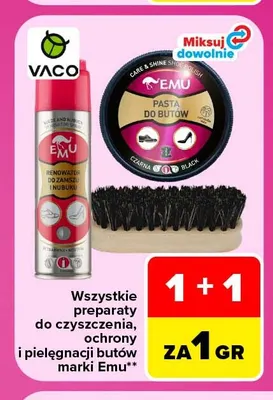 Preparaty do czyszczenia, ochrony i pielęgnacji butów marki Emu promocja w Carrefour