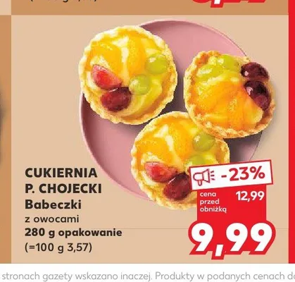 Babeczki z owocami Cukiernia P. Chojecki promocja w Kaufland