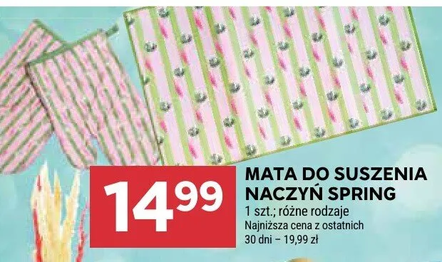 Mata do suszenia naczyń Spring promocja w Stokrotka