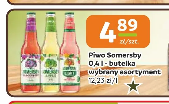 Piwo Somersby Pear promocja w Społem Częstochowa