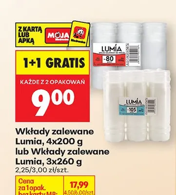 Wkłady zalewane 4-pak promocja w Biedronka