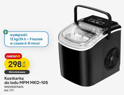 Kostkarka do lodu MPM MKD-105 promocja w Castorama