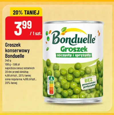 Groszek konserwowy Bonduelle promocja w POLOmarket