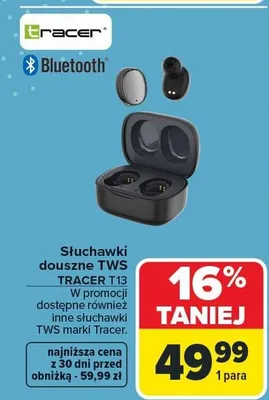 Słuchawki douszne TWS TRACER promocja
