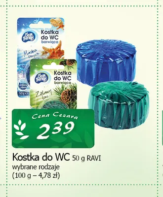 Kostka do WC Ravi promocja w CEZAR Delikatesy