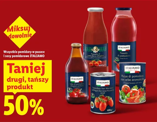Pomidory w puszce Salsa di pomodoro Regina siciliana promocja w Lidl