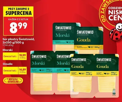 Ser plastry Morski Światowid 2-pak promocja w Biedronka