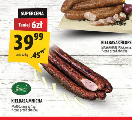Kiełbasa Mnicha Pamso promocja w Arhelan