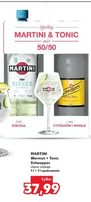 Wermut Martini + Tonic Schweppes promocja w Kaufland