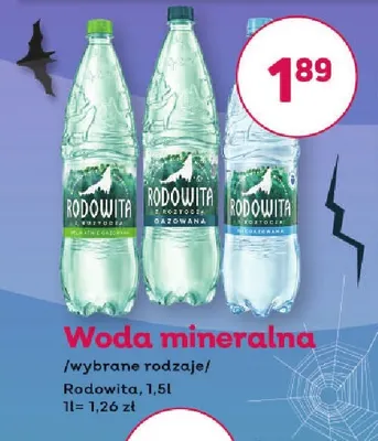 Woda mineralna Rodowita promocja w Bliski