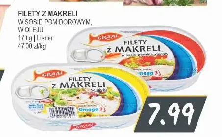 Filety z makreli w oleju Graal promocja w Słoneczko