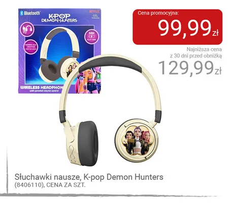 Słuchawki nauszne K-pop Demon Hunters promocja w Smyk