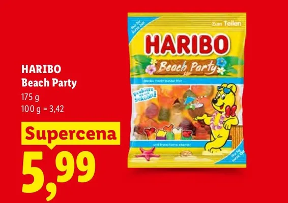 Żelki Haribo Beach Party promocja w Lidl
