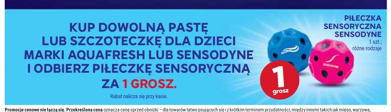 Piłeczka sensoryczna Sensodyne promocja w Stokrotka