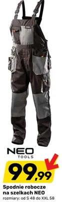 Spodnie robocze na szelkach Neo promocja w Bricomarche