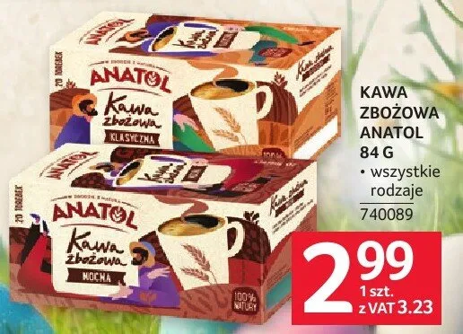 Kawa zbożowa Anatol 84 g promocja w Selgros