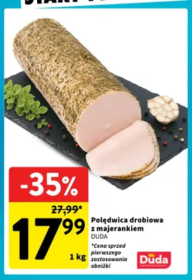 Polędwica drobiowa z majerankiem Duda promocja w Intermarche
