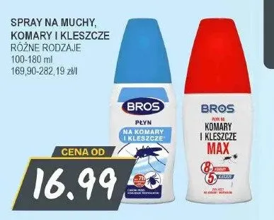 Płyn na komary i kleszcze Bros promocja w Słoneczko