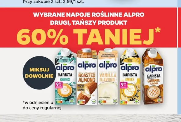 Napój roślinny Alpro Barista Caramel Flavour promocja w Netto