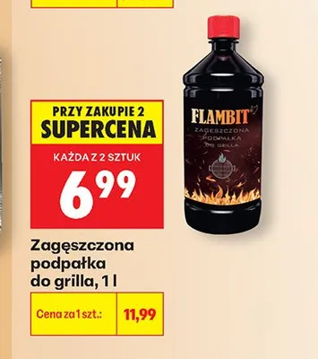 Zagęszczona podpałka do grilla Flambit promocja w Biedronka