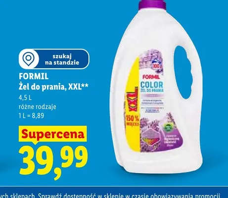 Żel do prania XXL Formil promocja w Lidl