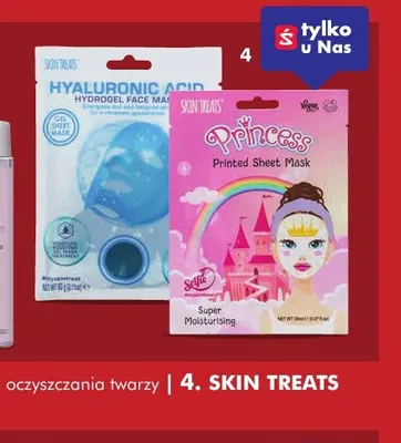 Maseczki do twarzy i kosmetyki do pielęgnacji ciała Skin Treats promocja w Super-Pharm