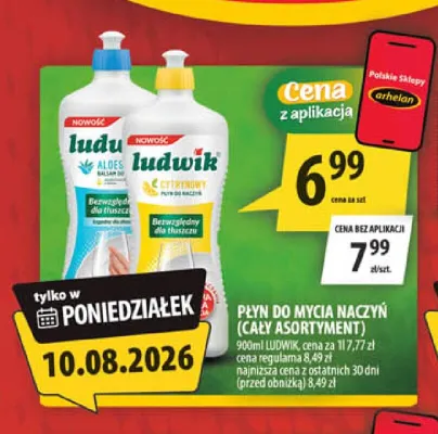 Płyn do mycia naczyń Ludwik promocja w Arhelan